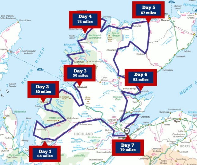 Ausschlie en Lizenzgeb hren Auff llig Route North Coast 500 Serviette